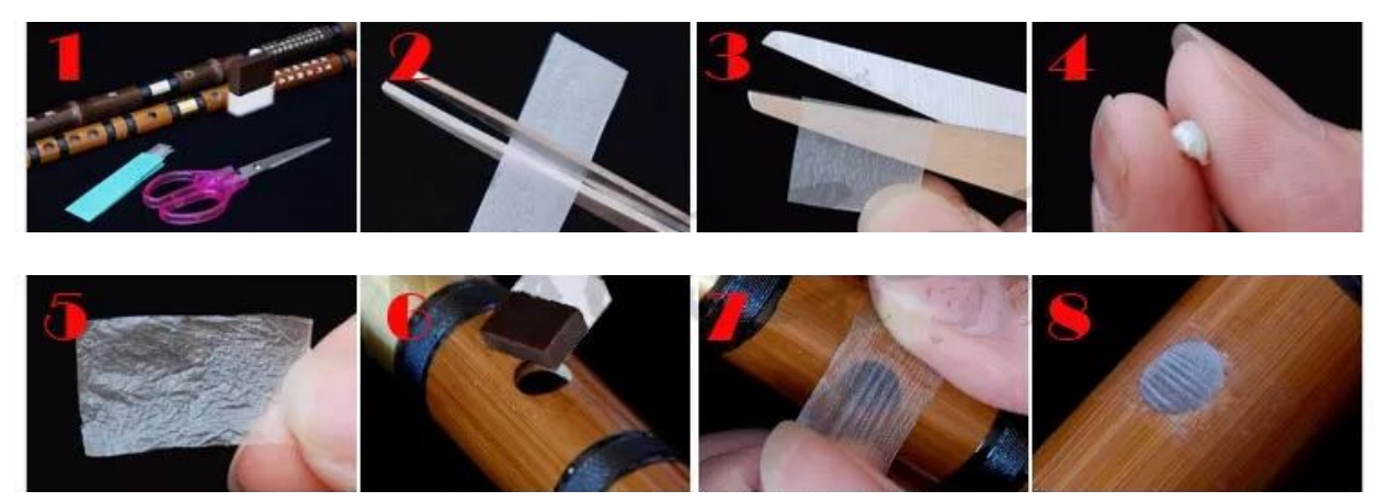 Process to stick flute film